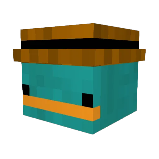 Emoli22 Minecraft avatar head, 3D render