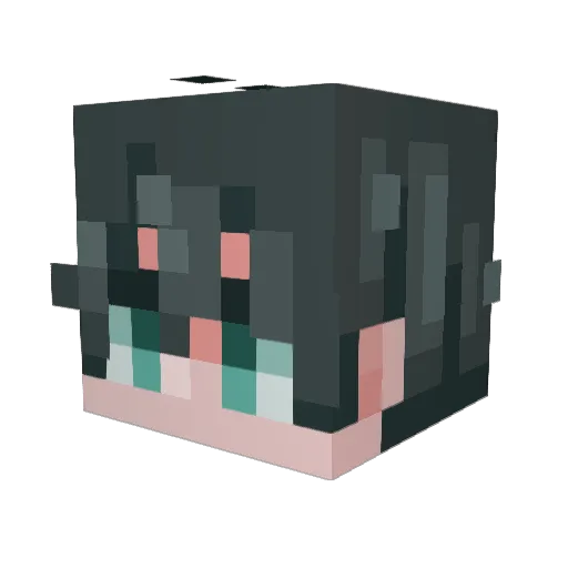 Emoney_B Minecraft avatar head, 3D render