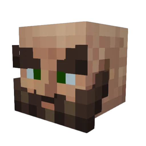 Emoniph Minecraft avatar head, 3D render