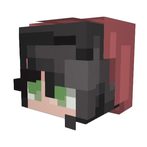Emostorm889 Minecraft avatar head, 3D render