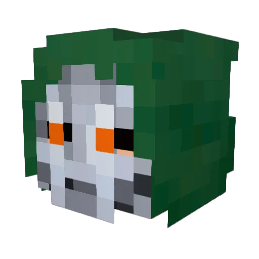 EmotionMacaroni Minecraft avatar head, 3D render