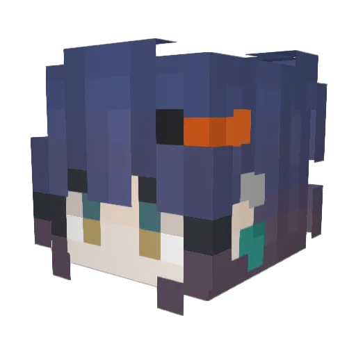 EmotionMaker Minecraft avatar head, 3D render