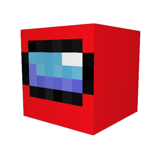 Emox_98 Minecraft avatar head, 3D render