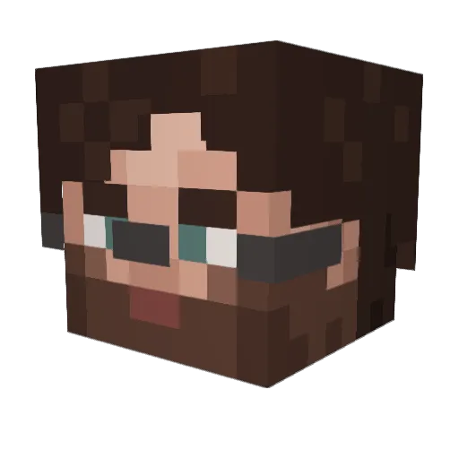 Emp3rrrr Minecraft avatar head, 3D render