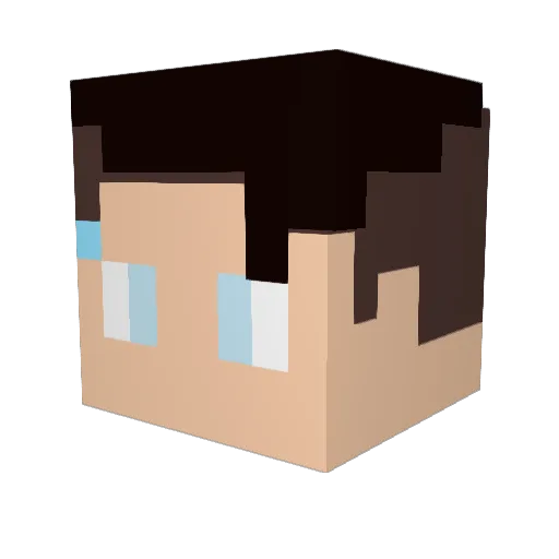 Emp7yBuck3t Minecraft avatar head, 3D render