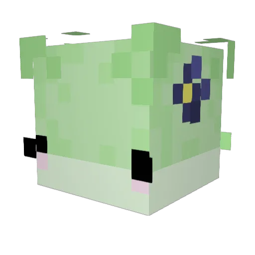 EmpTeaCup Minecraft avatar head, 3D render