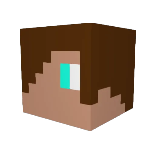 EmpaPro Minecraft avatar head, 3D render