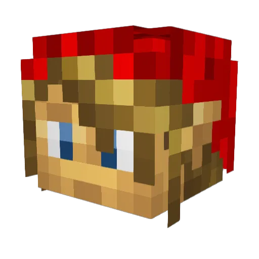 Empagnon Minecraft avatar head, 3D render