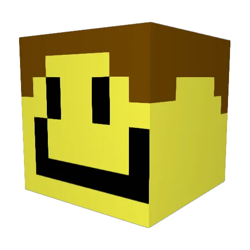 Empamada Minecraft avatar head, 3D render
