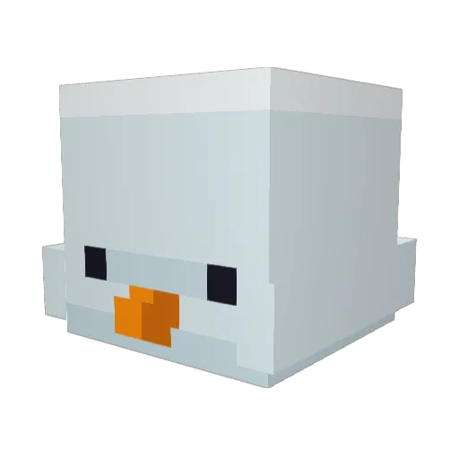 Empanaditax Minecraft avatar head, 3D render