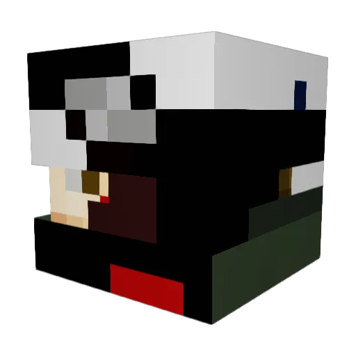 Empatheticzz Minecraft avatar head, 3D render
