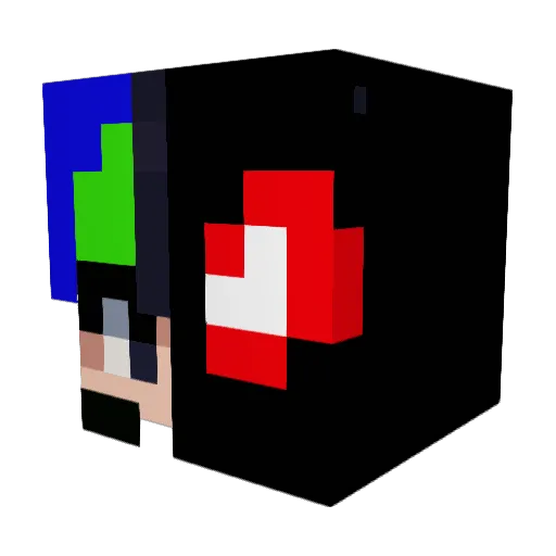 Emper2016 Minecraft avatar head, 3D render