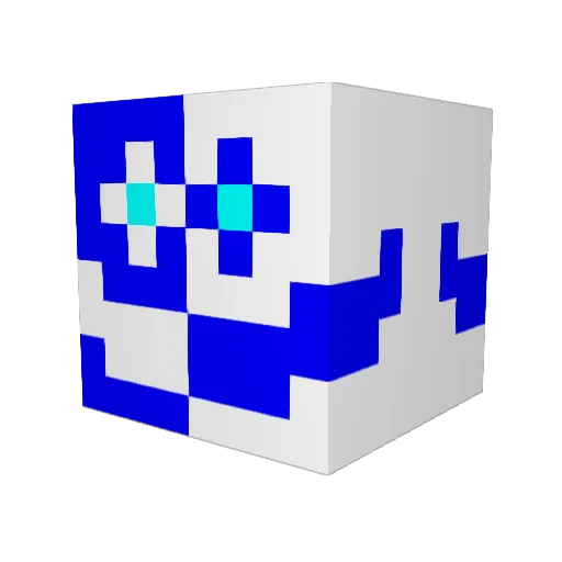 Emper39 Minecraft avatar head, 3D render