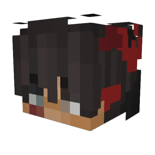 Emperall Minecraft avatar head, 3D render
