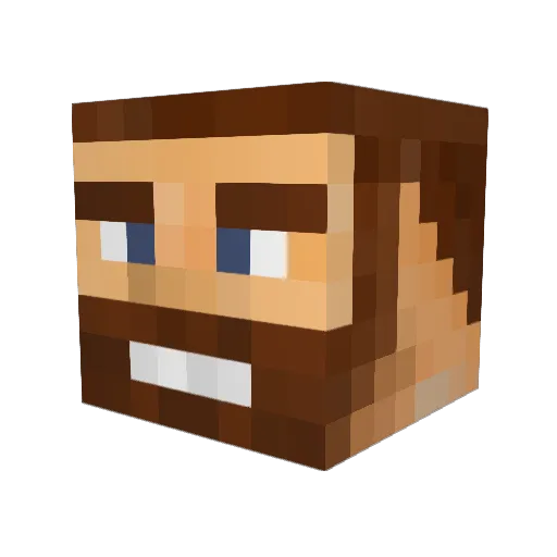 EmpereurOnav Minecraft avatar head, 3D render