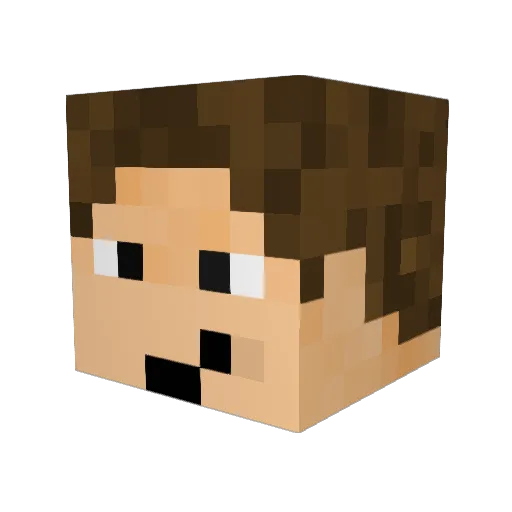 Emperiod Minecraft avatar head, 3D render