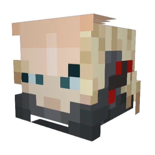 EmperorApart735 Minecraft avatar head, 3D render
