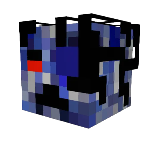 EmperorDank Minecraft avatar head, 3D render