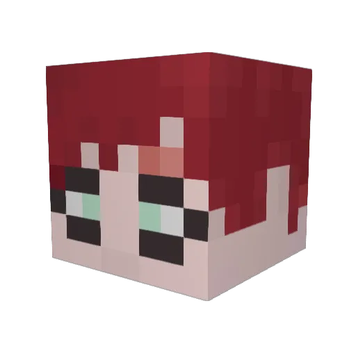 EmperorGaara Minecraft avatar head, 3D render