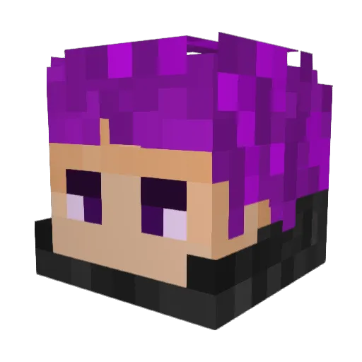 EmperorGamble Minecraft avatar head, 3D render
