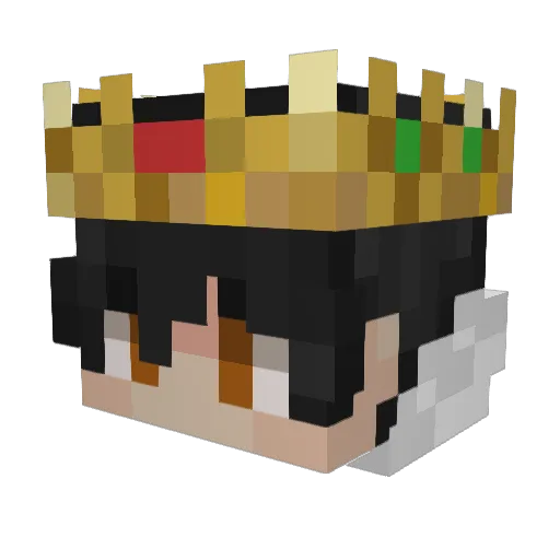 EmperorGeorgius Minecraft avatar head, 3D render