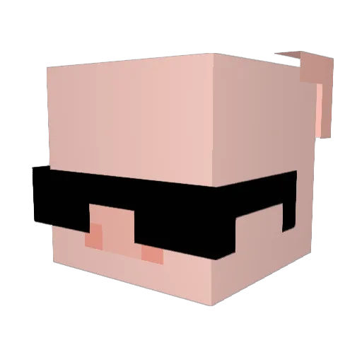 EmperorLechon Minecraft avatar head, 3D render