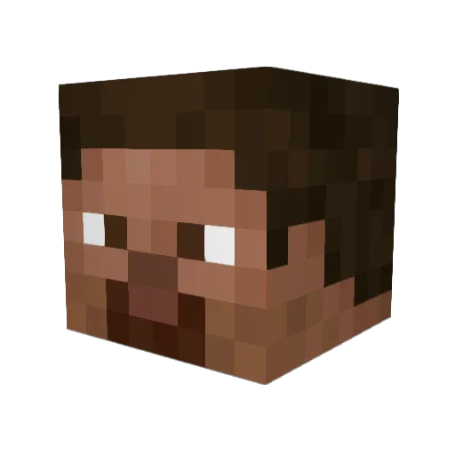 EmperorMare Minecraft avatar head, 3D render