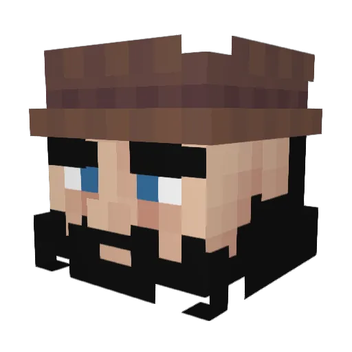 EmperorOfStupid Minecraft avatar head, 3D render
