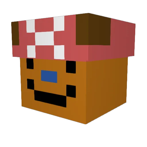 EmperorPorkchops Minecraft avatar head, 3D render