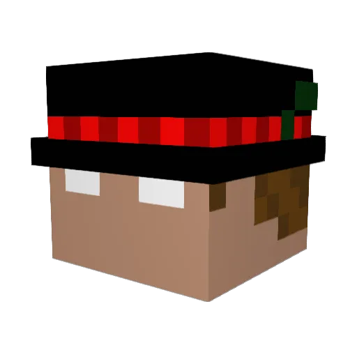 Emperor_Blue Minecraft avatar head, 3D render