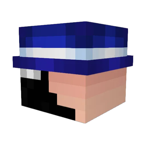 Emperor_Tim Minecraft avatar head, 3D render