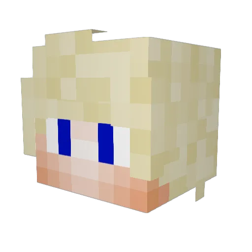 Emperor_Yen Minecraft avatar head, 3D render