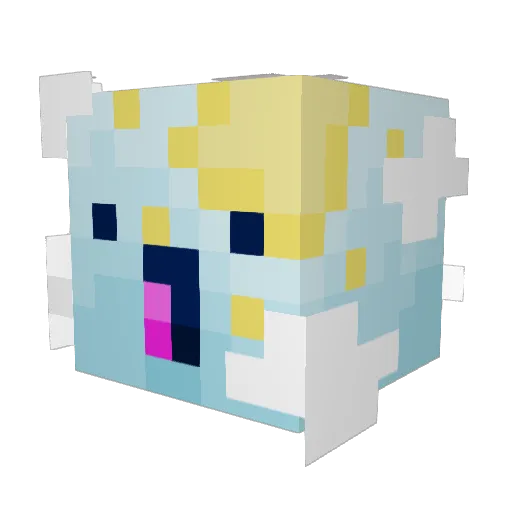 Emperor_of_Preci Minecraft avatar head, 3D render
