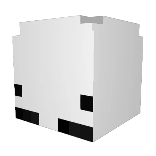 Empiere2354 Minecraft avatar head, 3D render