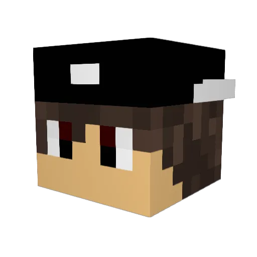 EmpireSide Minecraft avatar head, 3D render