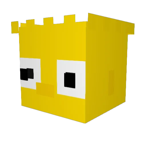 Empisix00 Minecraft avatar head, 3D render