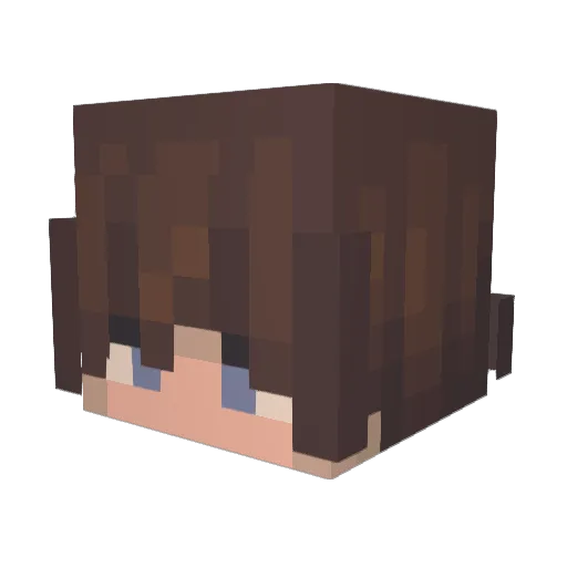 Empollie Minecraft avatar head, 3D render
