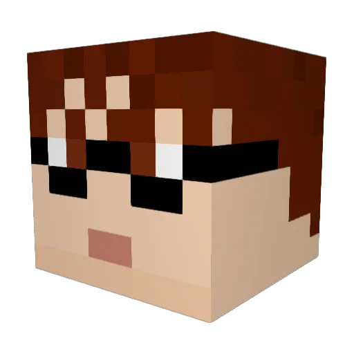 Emporio145 Minecraft avatar head, 3D render