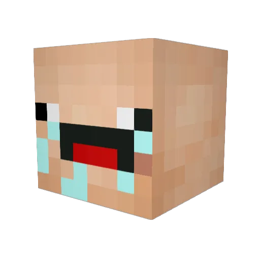 EmppuA Minecraft avatar head, 3D render
