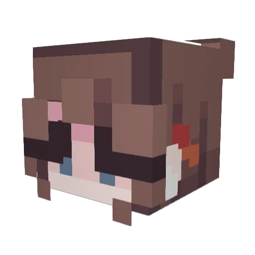 Emppuli687 Minecraft avatar head, 3D render