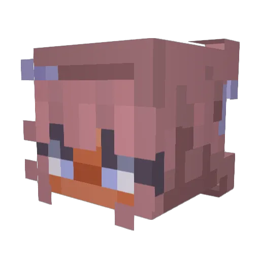 EmpressEJ Minecraft avatar head, 3D render
