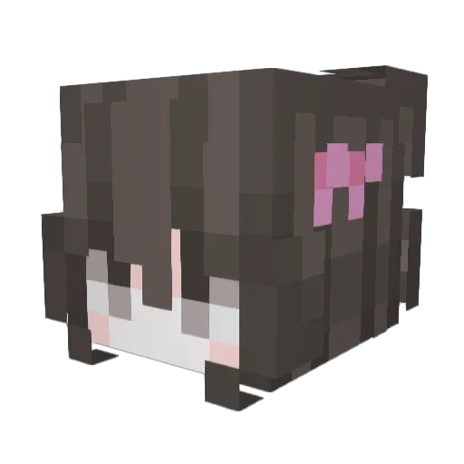 EmpressEmi Minecraft avatar head, 3D render