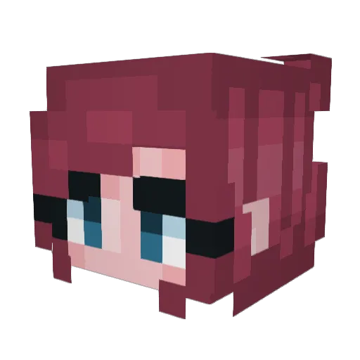 EmpressHelga Minecraft avatar head, 3D render