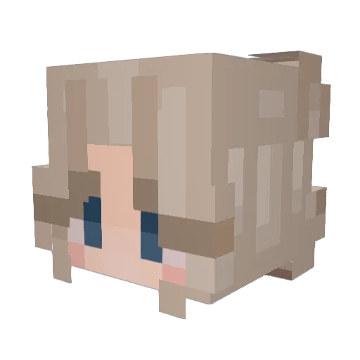 EmpressLivvy Minecraft avatar head, 3D render