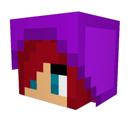EmpressNovaDyne Minecraft avatar head, 3D render
