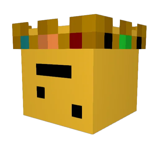 EmpressOrange Minecraft avatar head, 3D render