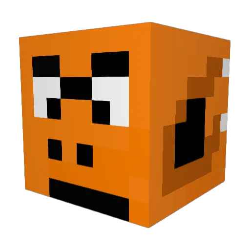 EmpressP Minecraft avatar head, 3D render