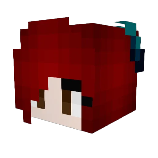 EmpressShiro Minecraft avatar head, 3D render