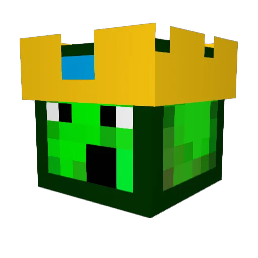 EmpressSlime Minecraft avatar head, 3D render