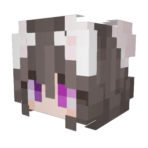 Empress_Hikki Minecraft avatar head, 3D render